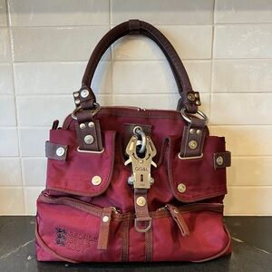 George Gina & Lucy Butterfly Charme Bag Burgundy